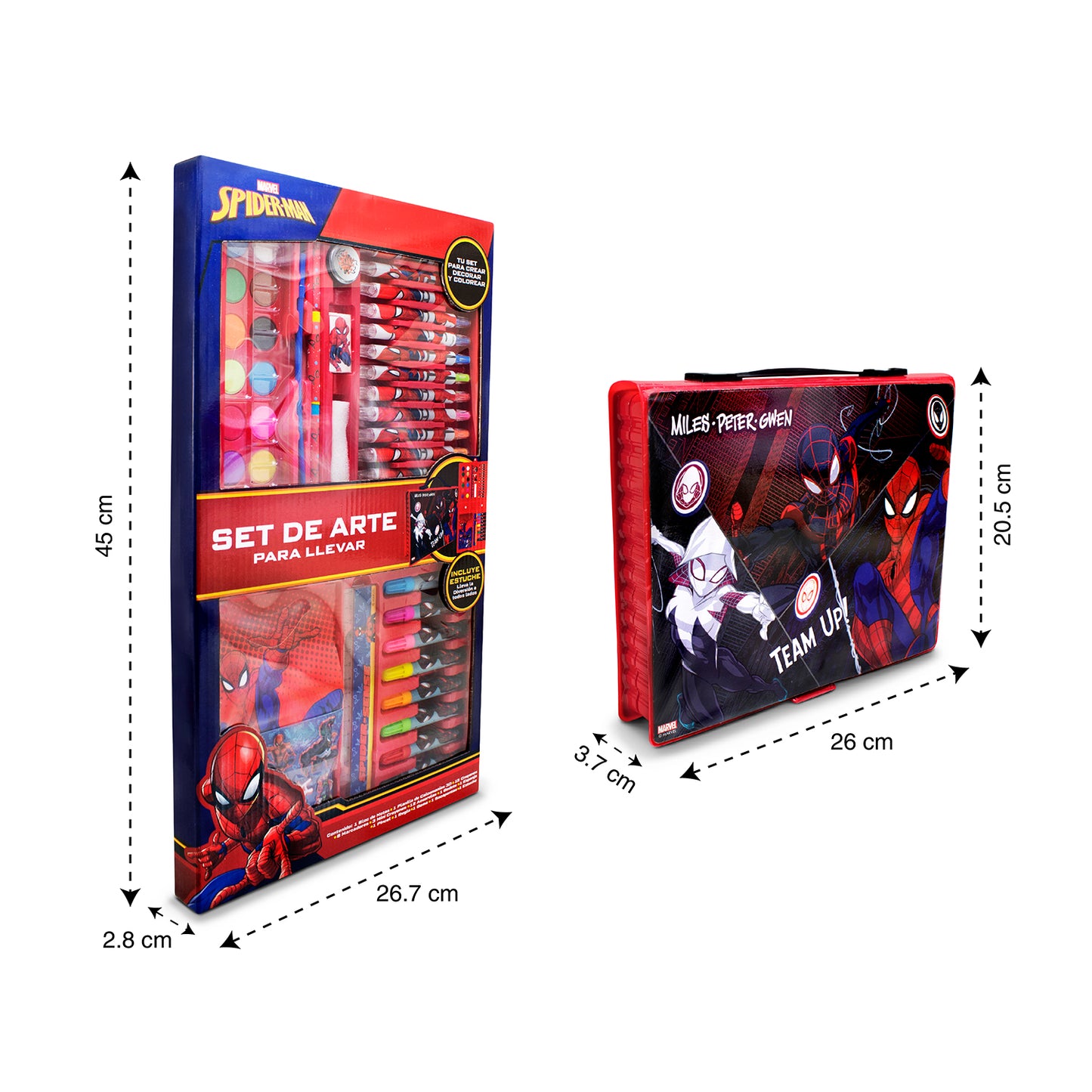 Set de Arte Infantil Marvel Spiderman con Estuche