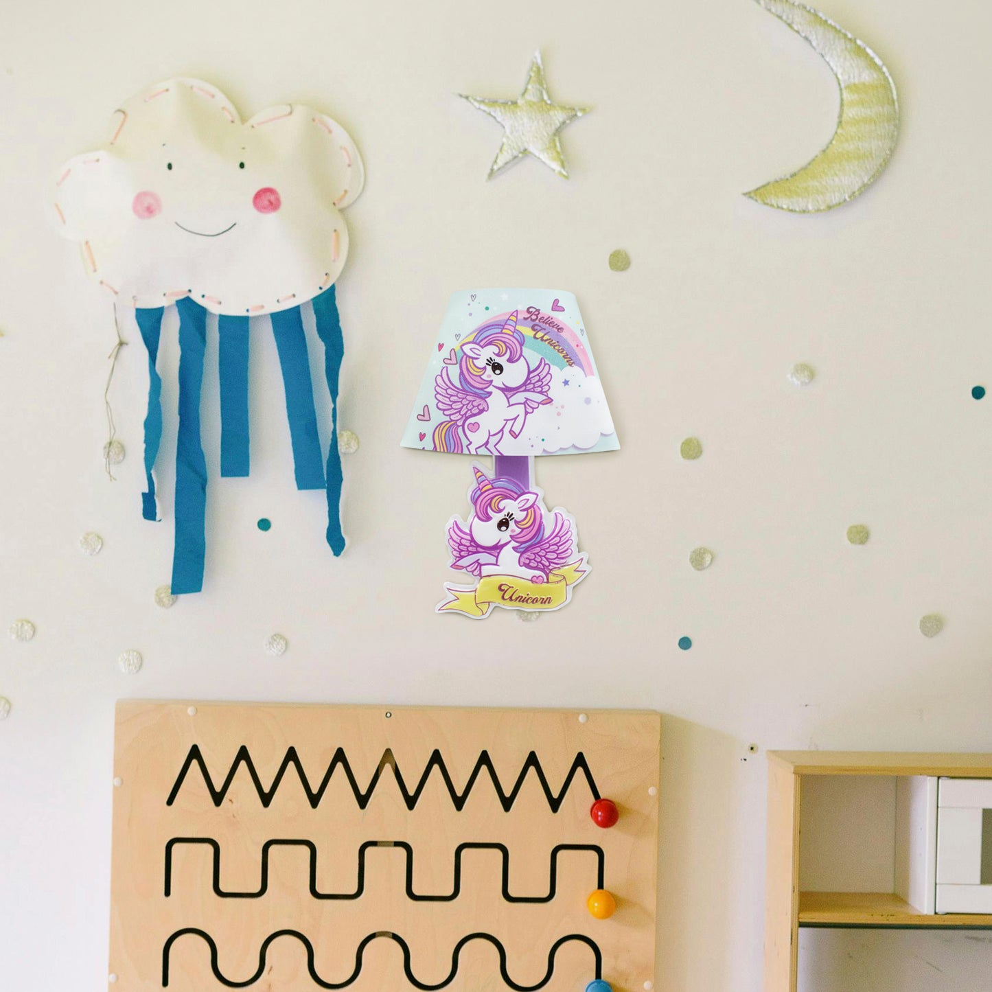 Lámpara de Pared Infantil Unicornio