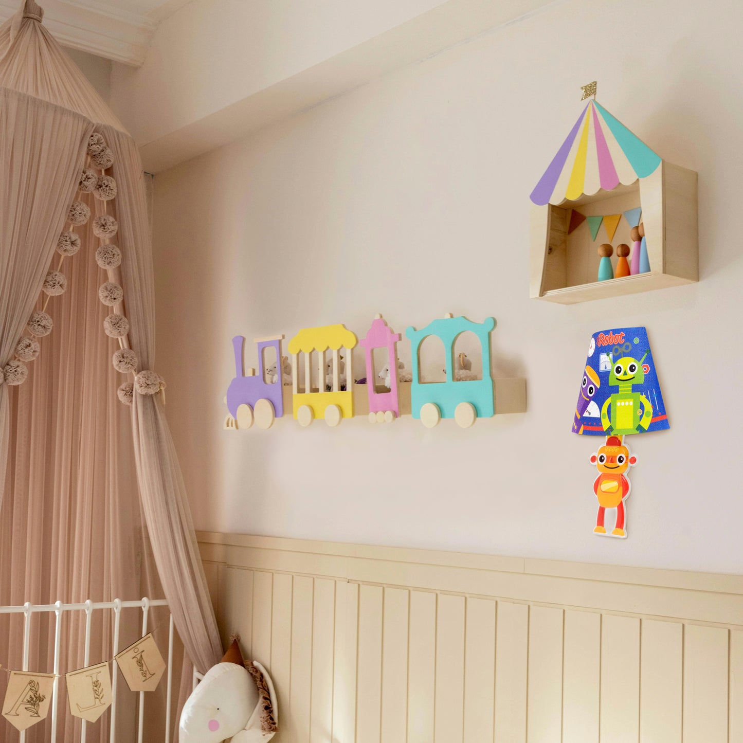 Lámpara de Pared Infantil Robotix