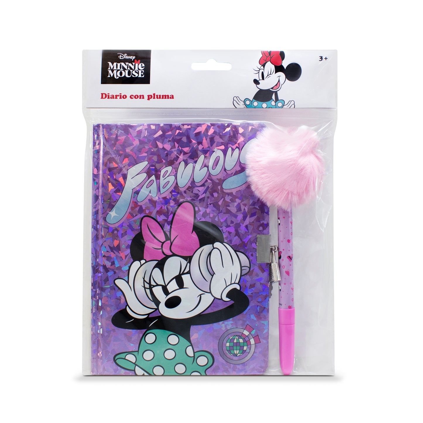 Diario Libreta Pasta Dura con Pluma Disney Minnie Mouse