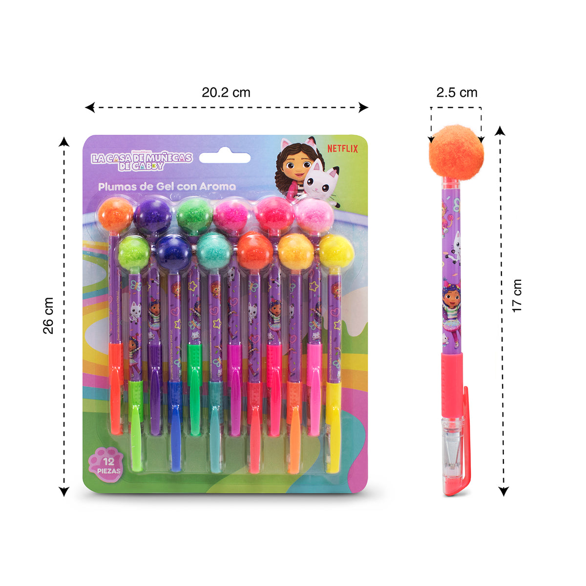 Plumas de Gel con Aroma La Casa de Muñecas de Gabby