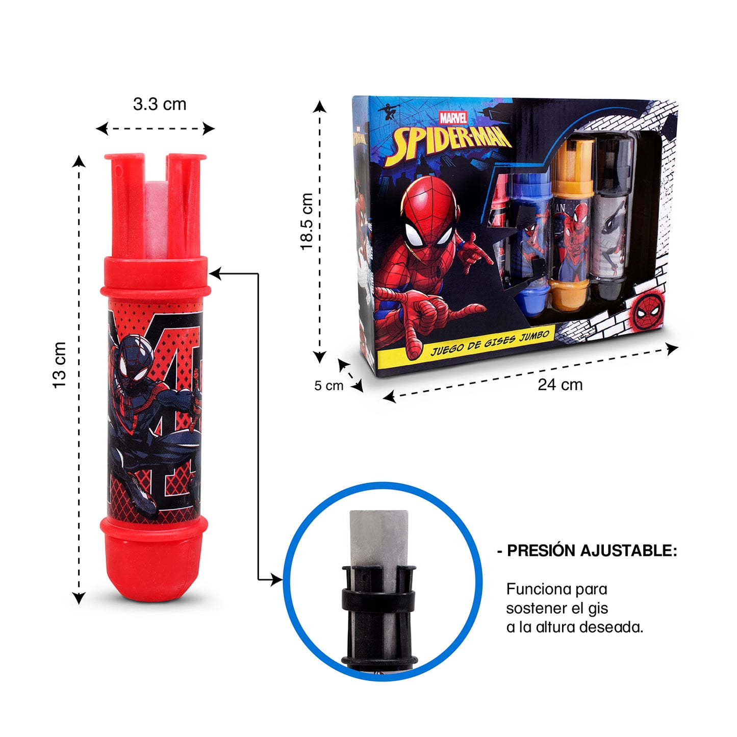 Gises Jumbo con Portagis Marvel Spiderman