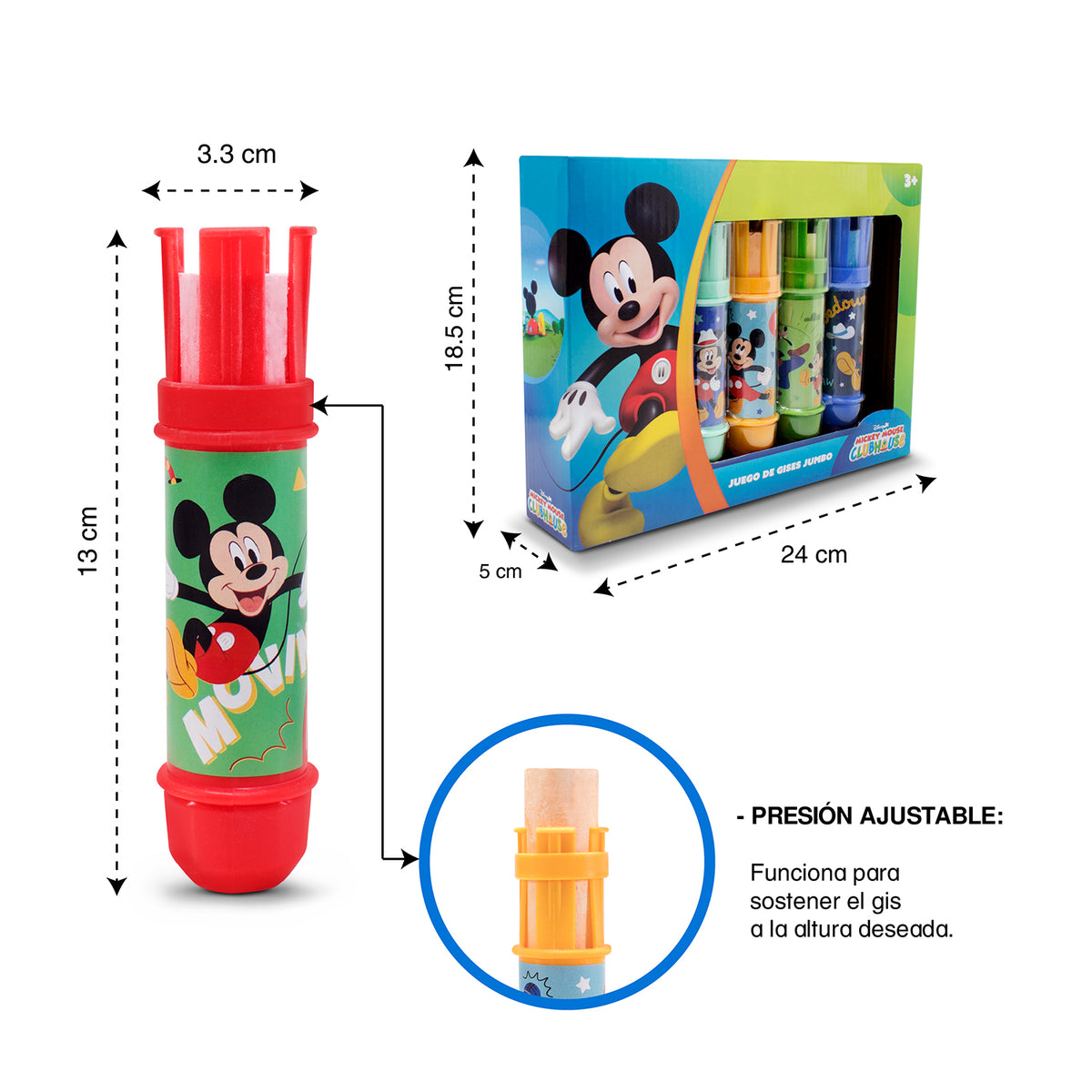 Gises Jumbo con Portagis Disney Mickey Mouse