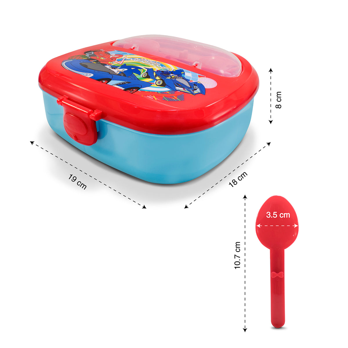 Lonchera con Cubiertos Sonic