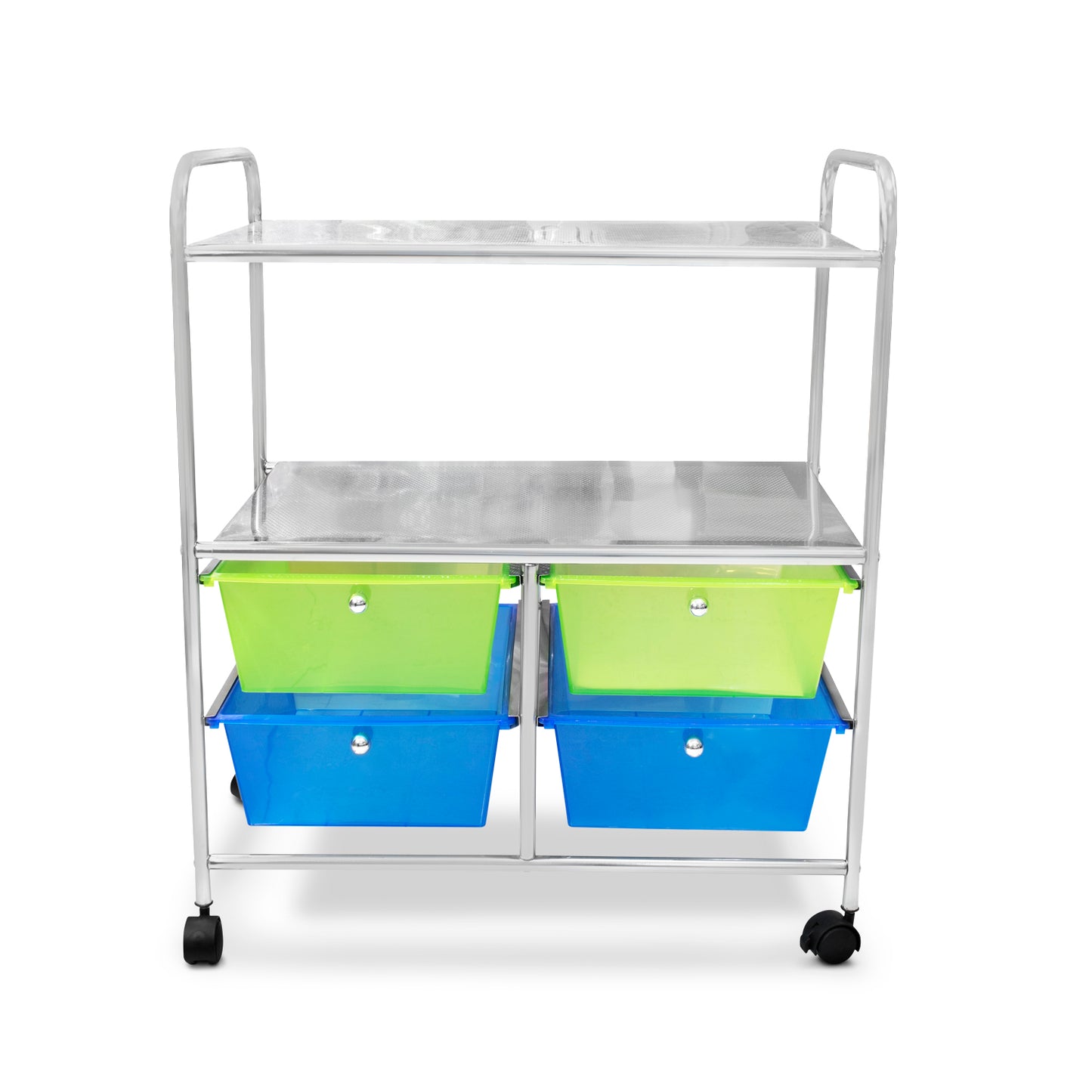 Carrito organizador multicolor con ruedas