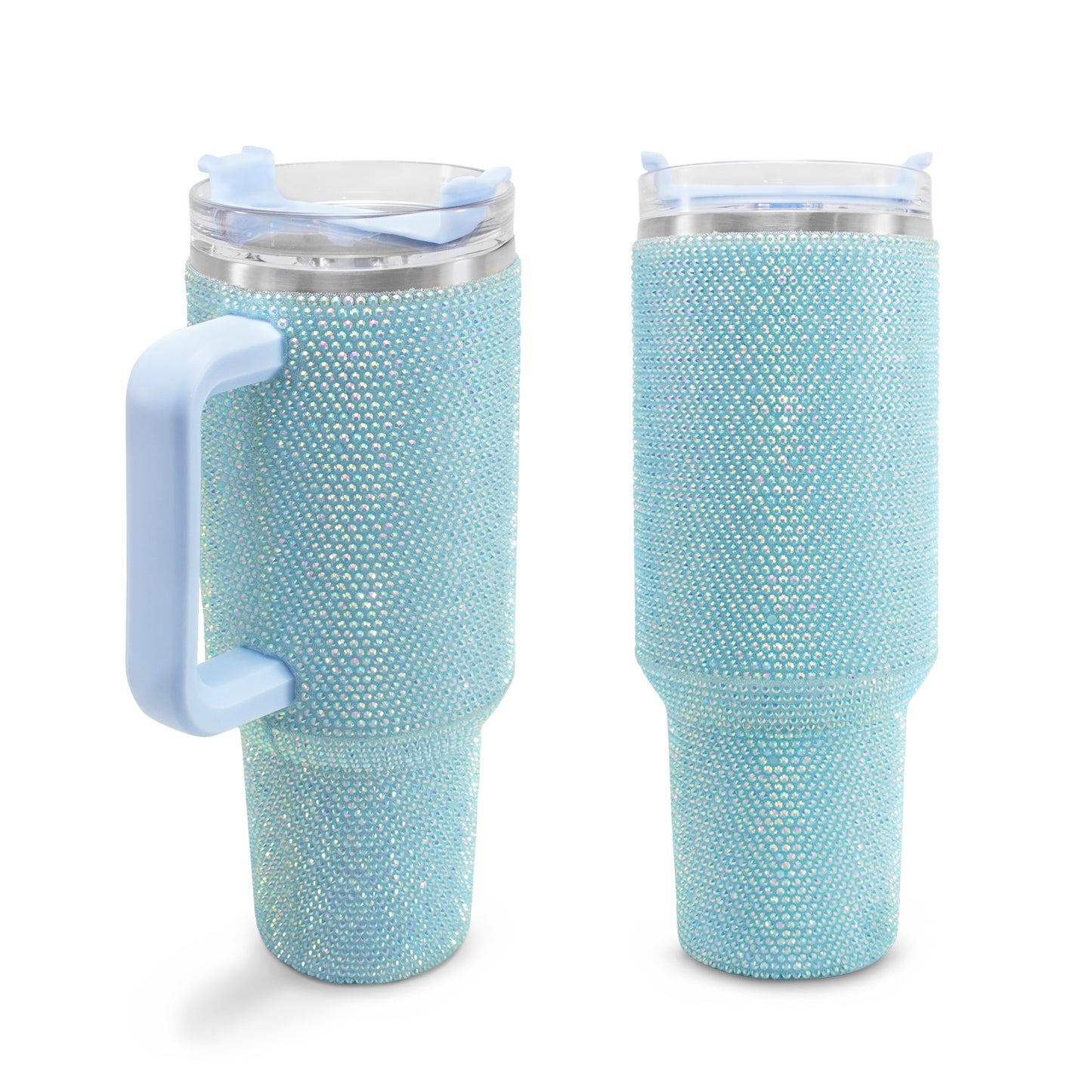 Termo de acero inoxidable con cristales azul 1 Litro
