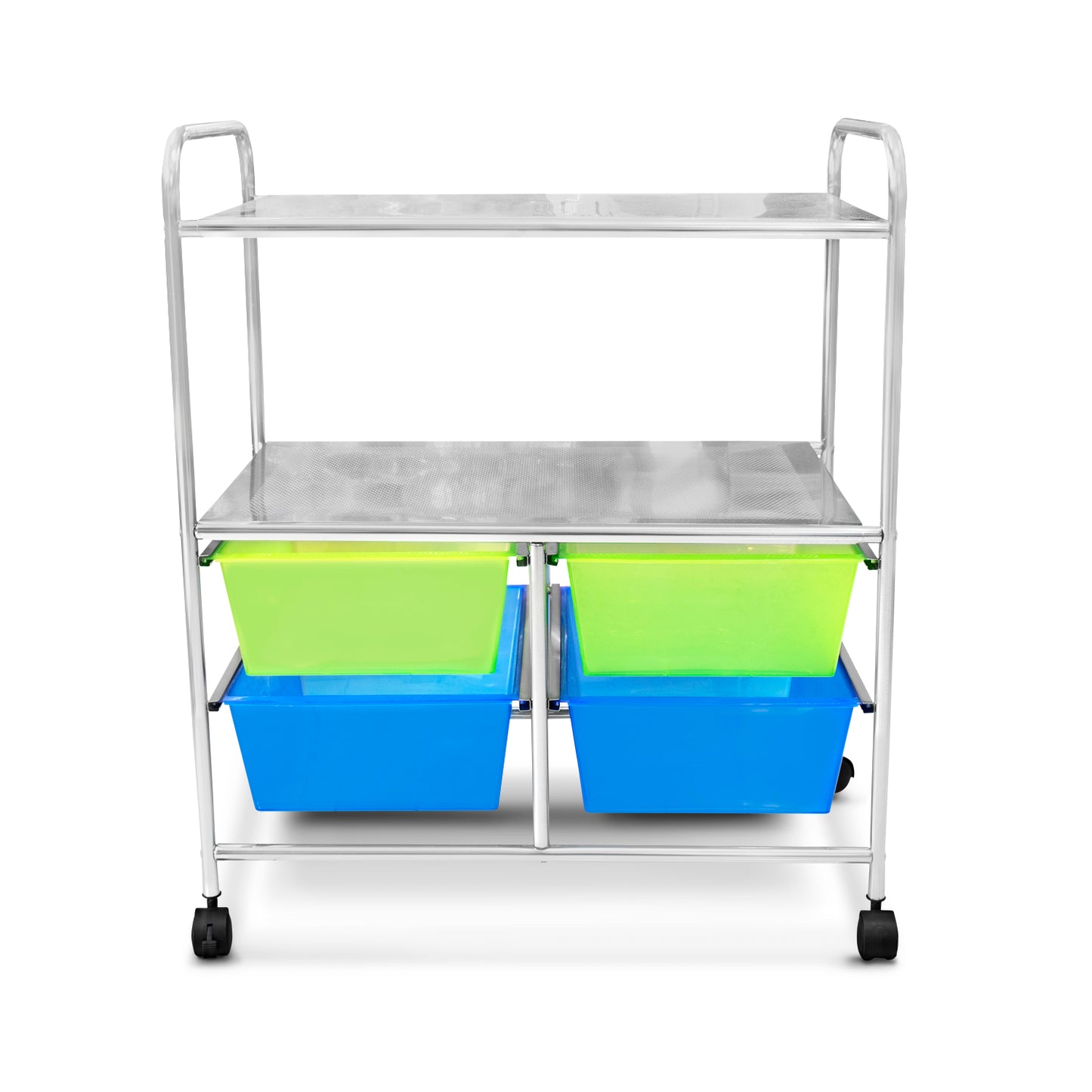 Carrito organizador multicolor con ruedas