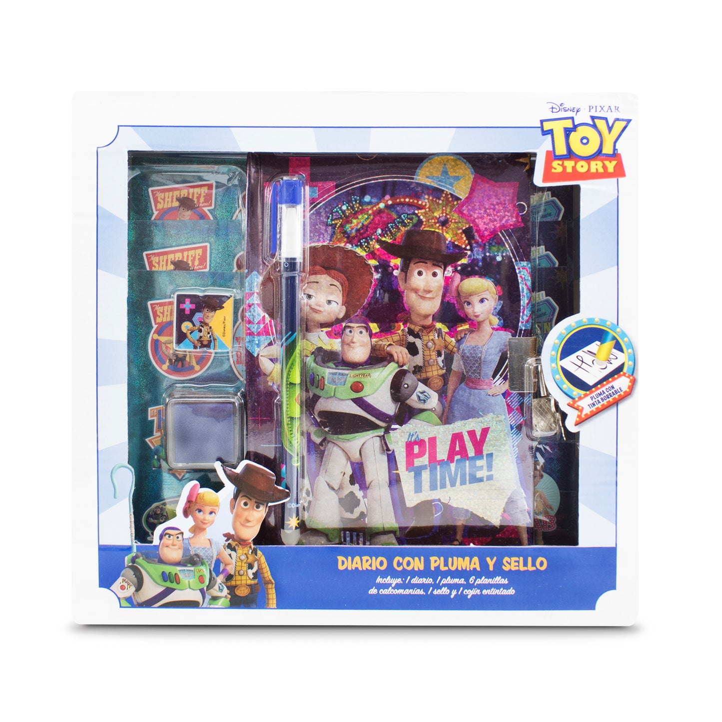 Set Diario Toy Story con Pluma y Sello