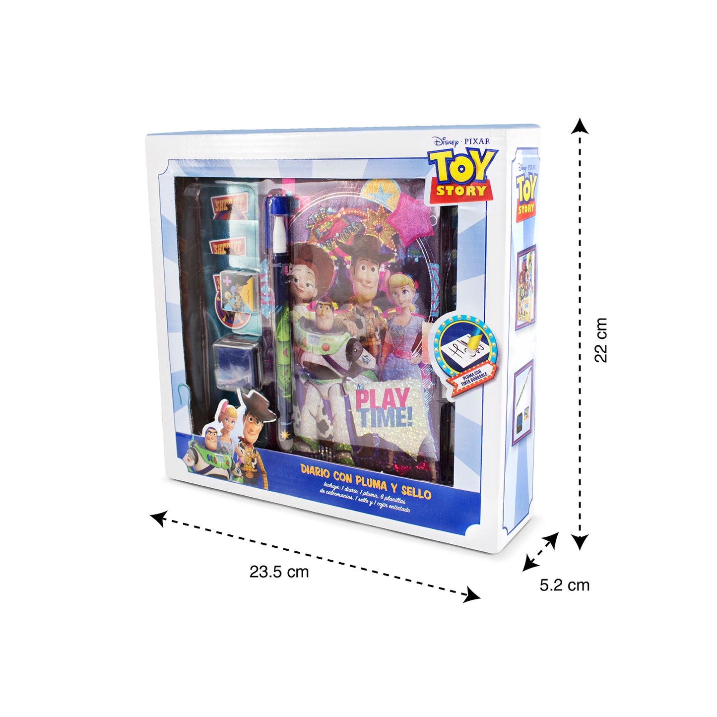 Set Diario Toy Story con Pluma y Sello