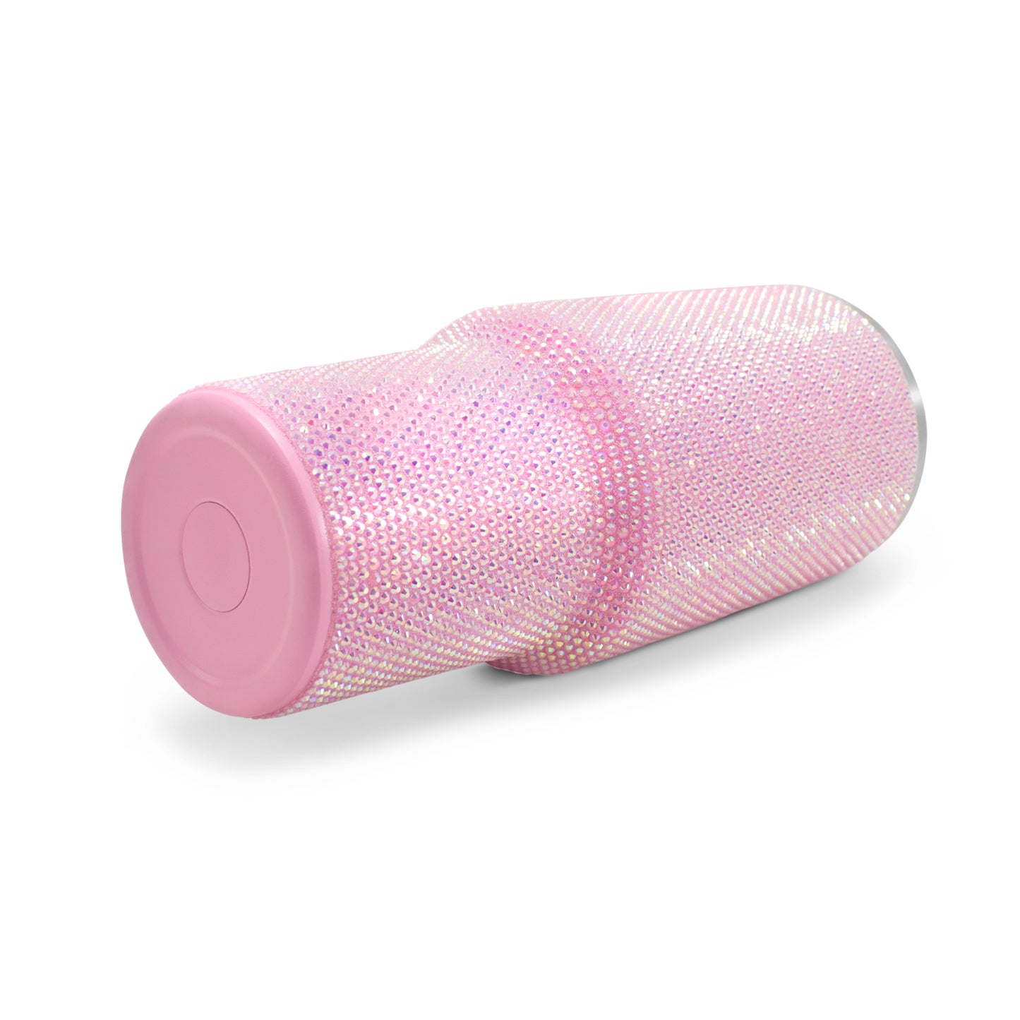 Termo de acero inoxidable con cristales rosa 1 Litro