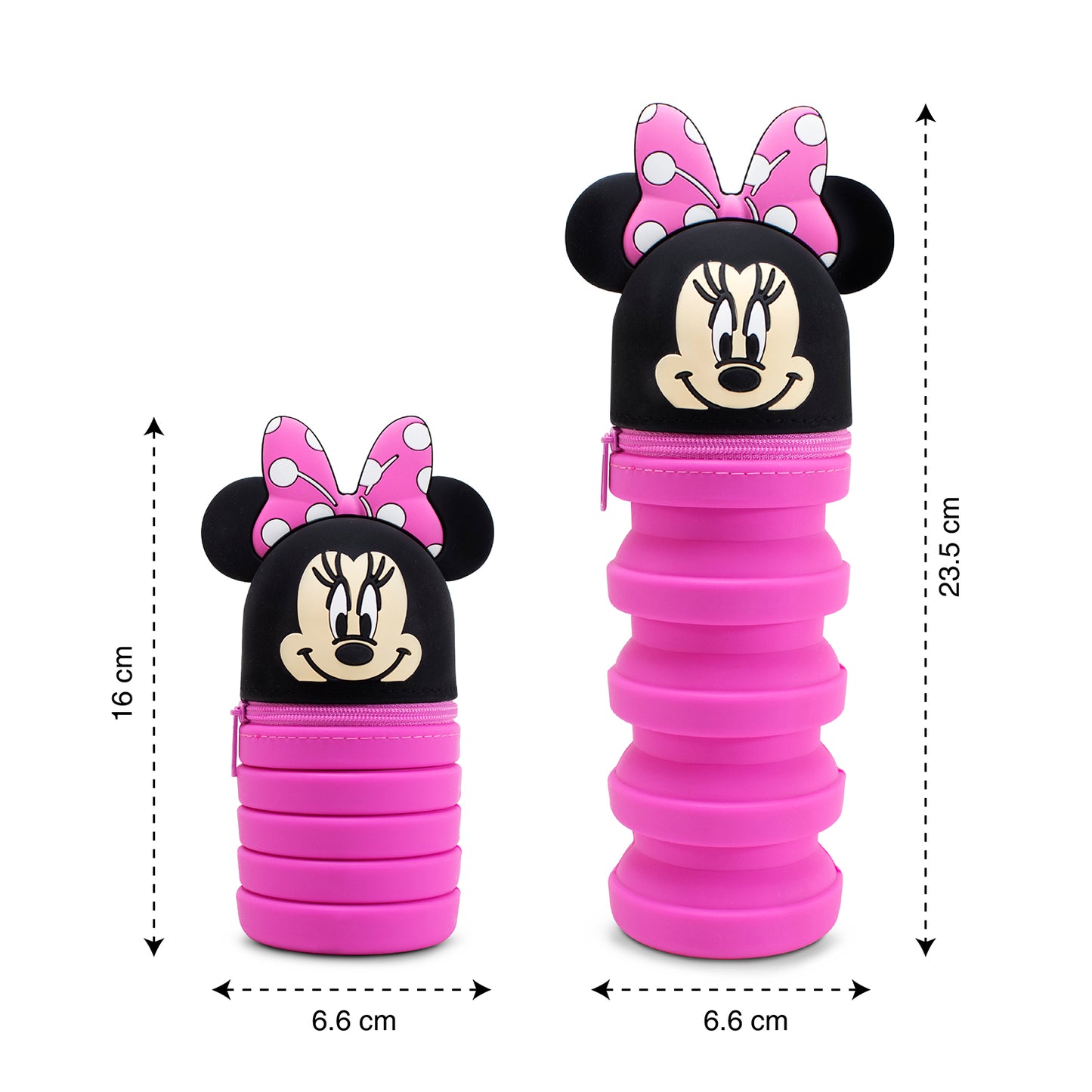 Lapicera Escolar Minnie Extensible de Silicona