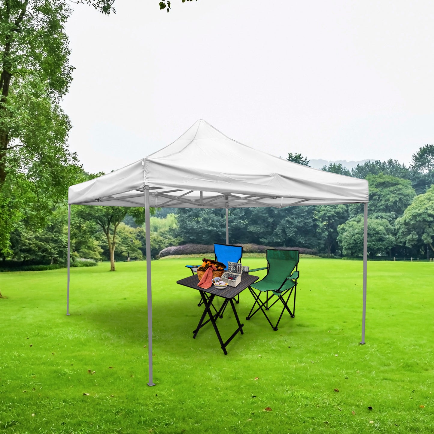 Carpa 3x3 plegable reforzada color blanco