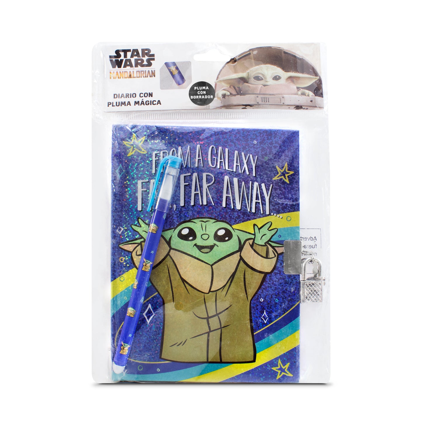 Diario con Pluma de Yoda | Con candado y llave