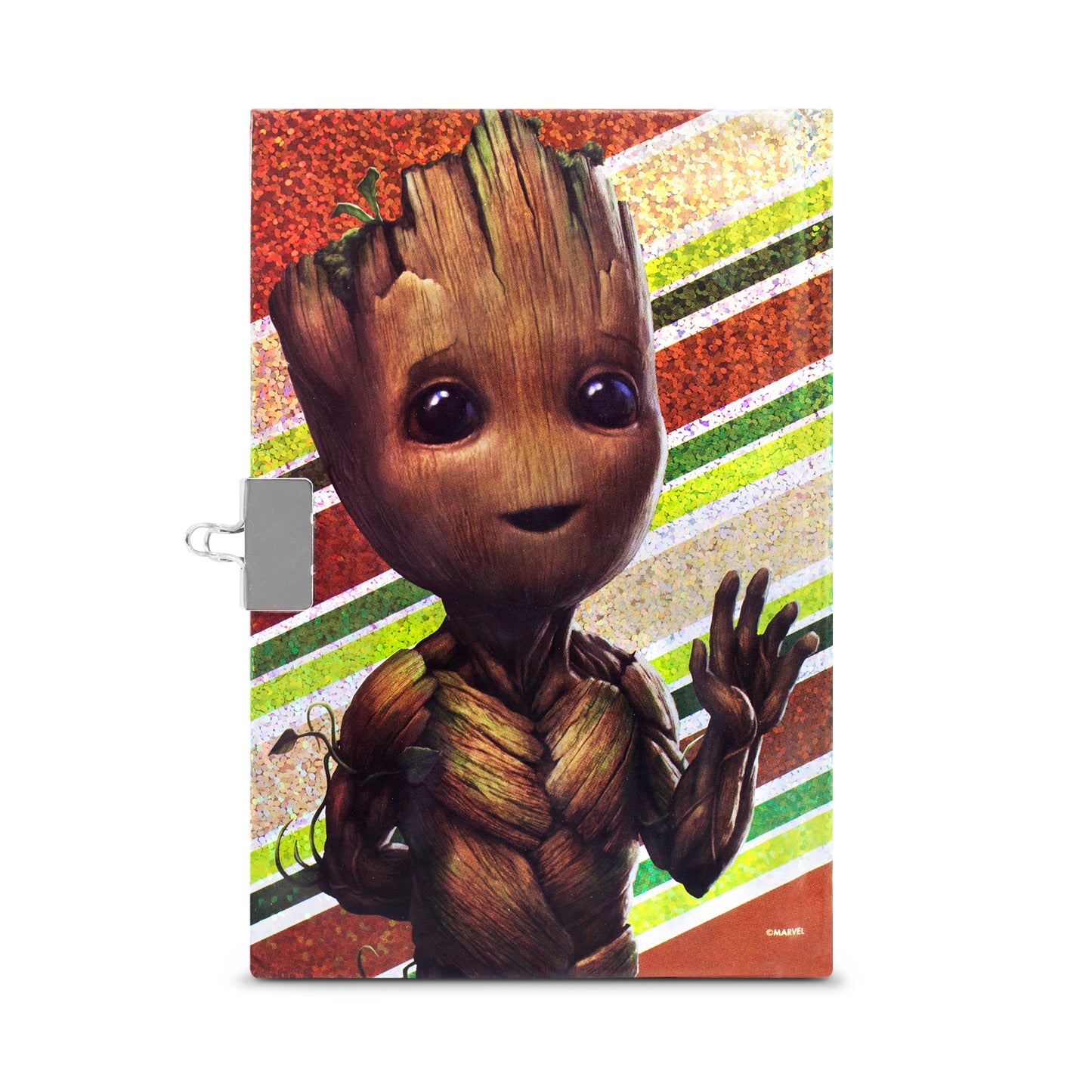 Diario con Pluma de Groot | Con Candado y Llave