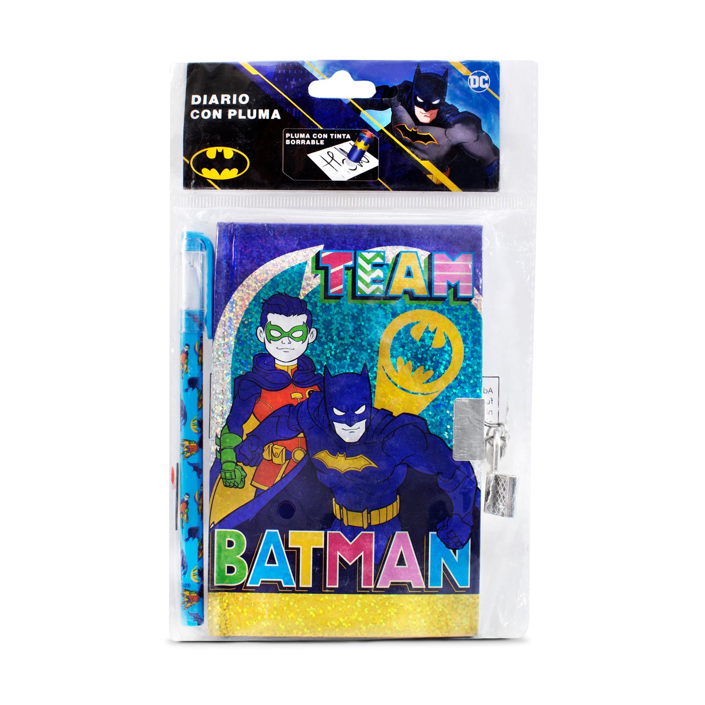 Diario con Pluma de Batman | Con Candado y llave