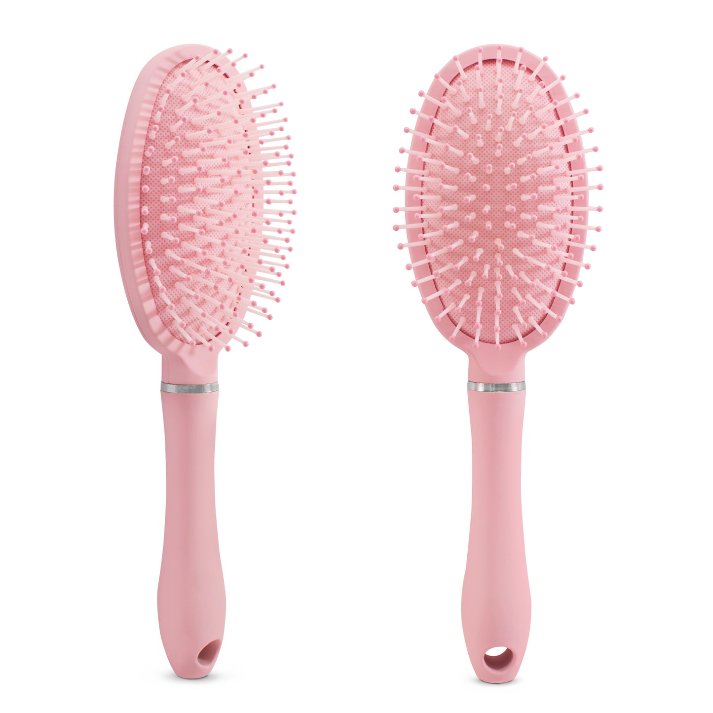 Cepillo para cabello redondo color rosa