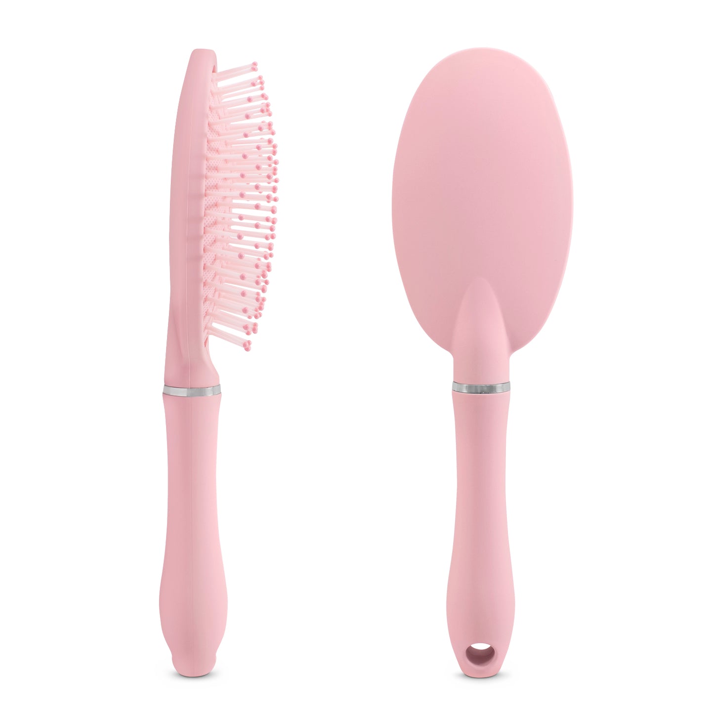 Cepillo para cabello redondo color rosa