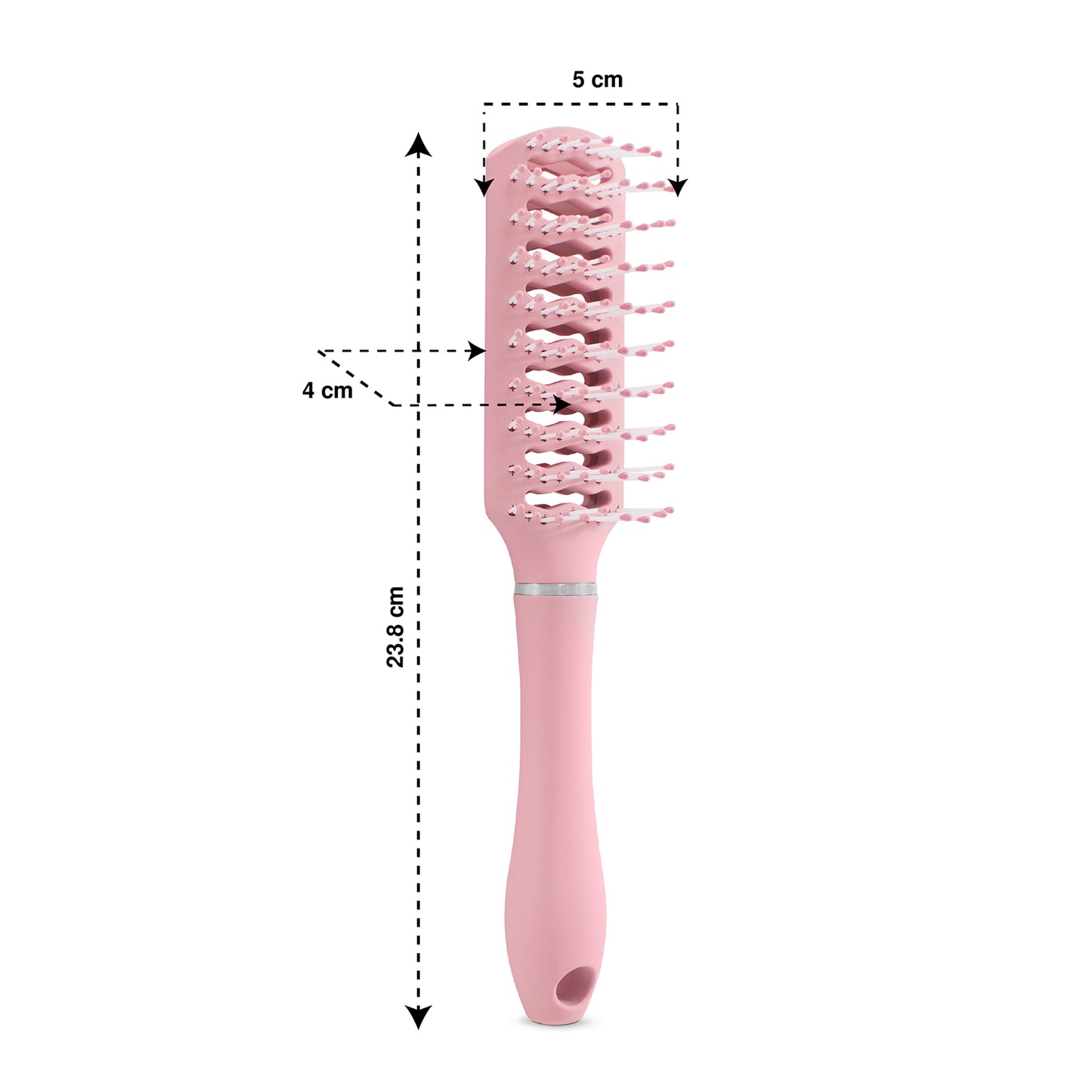 Cepillo para cabello con ventilación color rosa