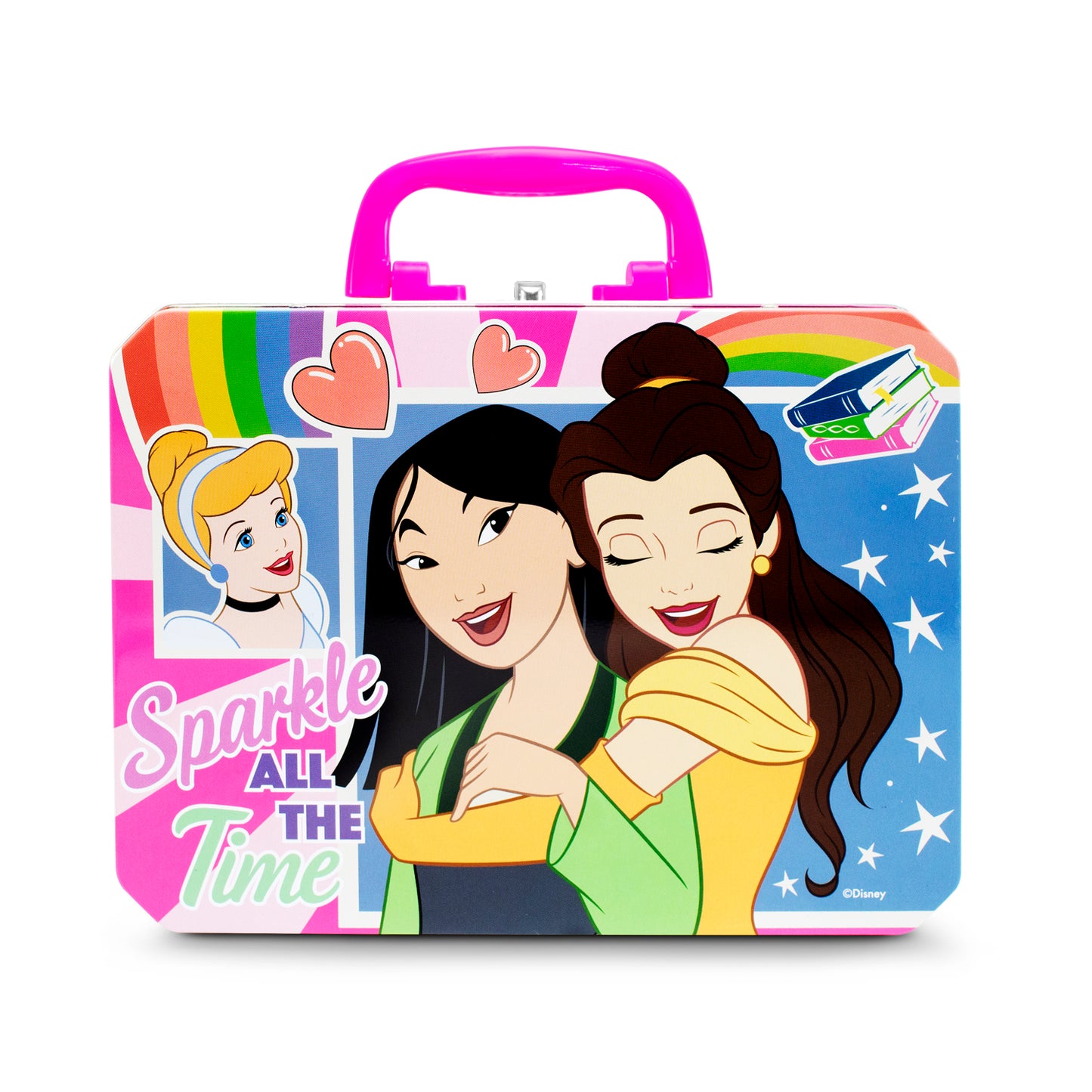 Lonchera Para Niños Escolar Metálica Disney Princesas