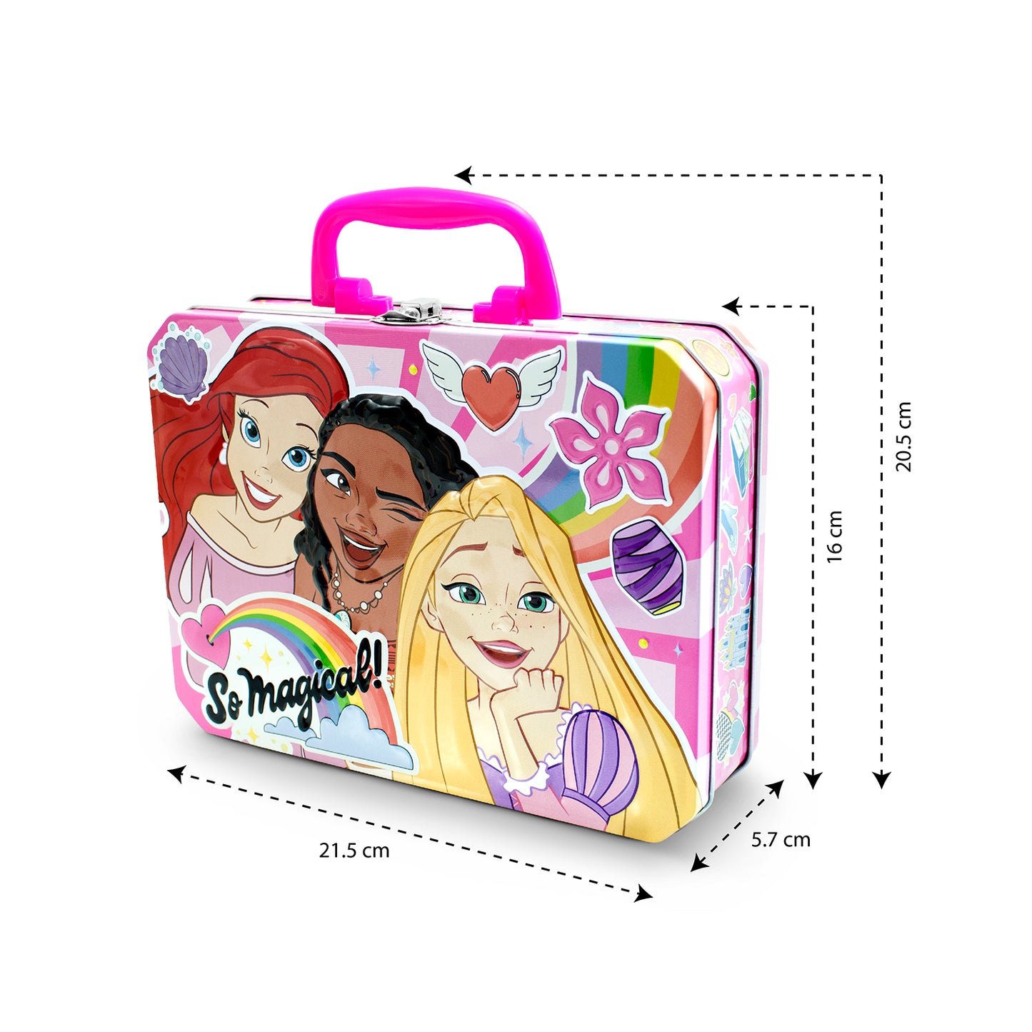 Lonchera Para Niños Escolar Metálica Disney Princesas