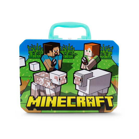 Lonchera Para Niños Escolar Metálica Minecraft
