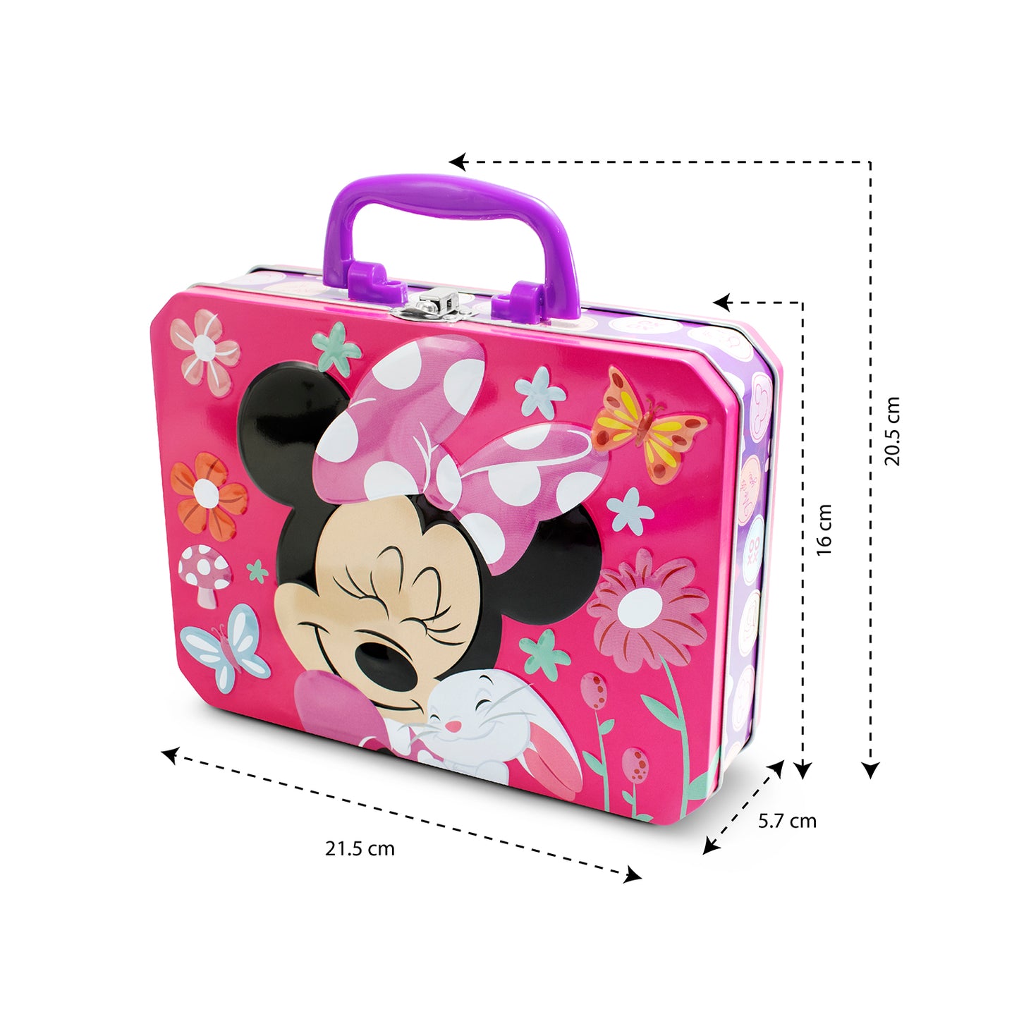 Lonchera Para Niños Escolar Metálica Minnie Mouse