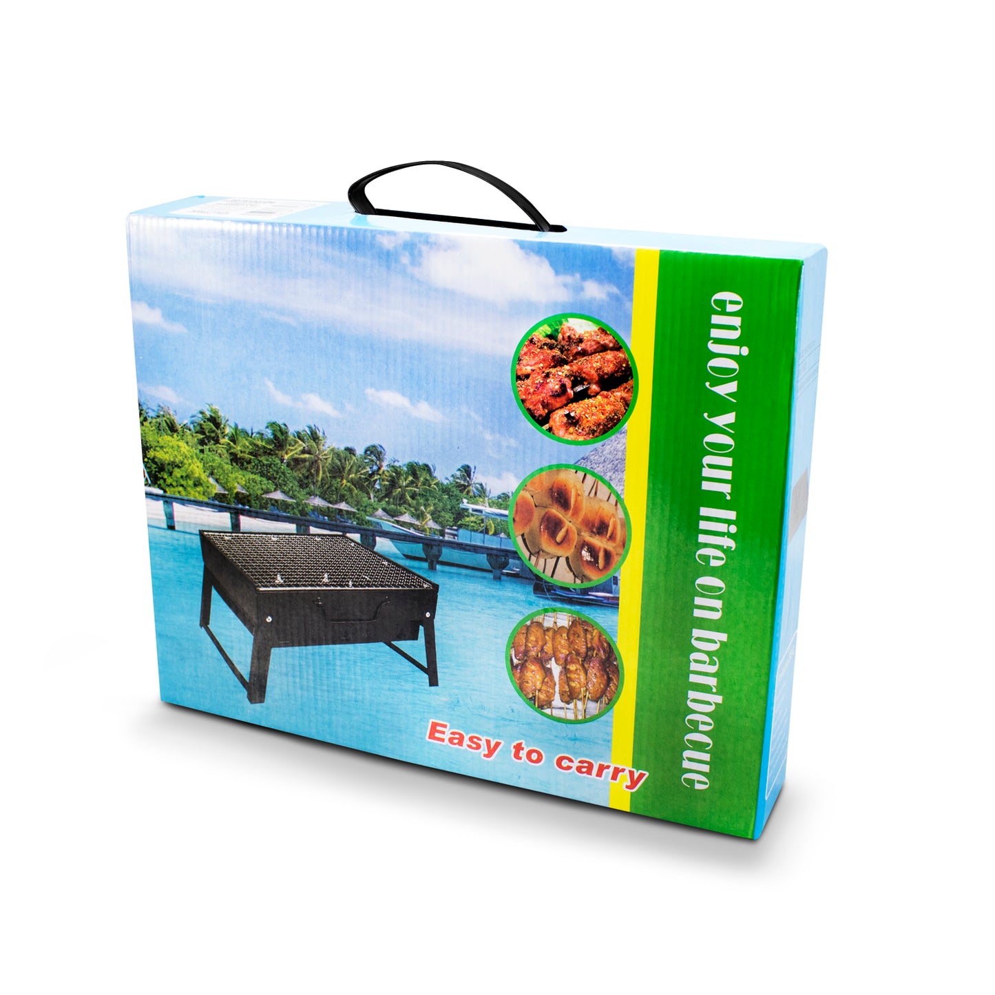 Asador de carne a carbón