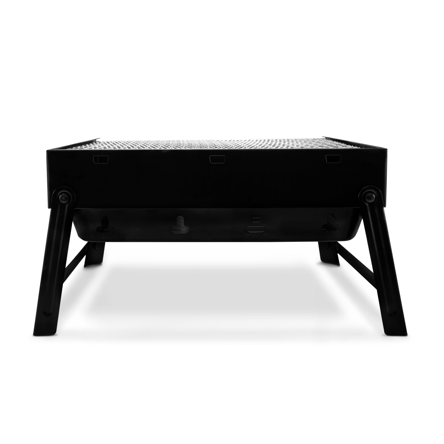 Asador de carne a carbón