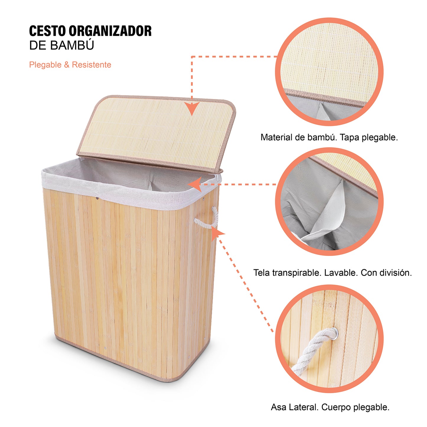 Organizador de Bambú doble