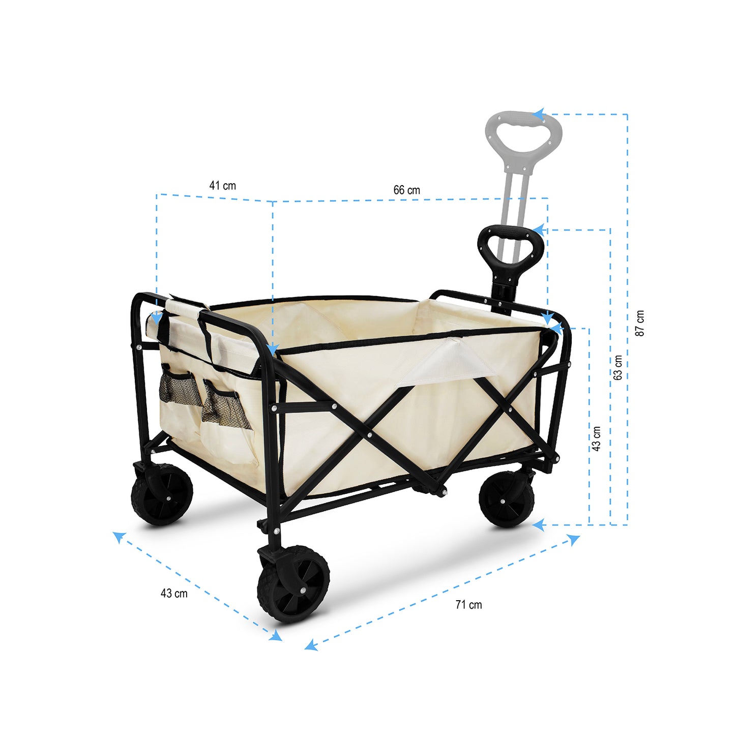 Carrito de compras Vagón plegable multiusos