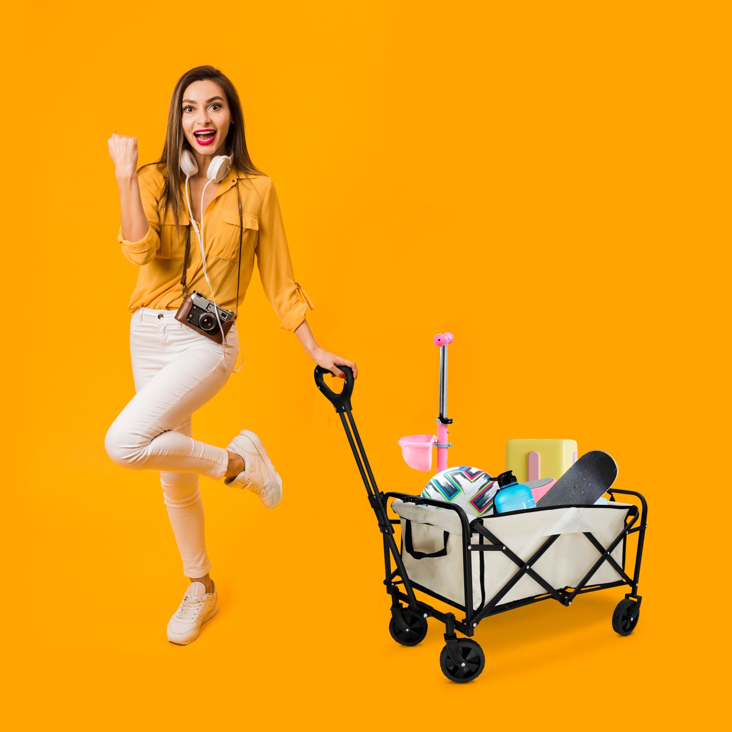 Carrito de compras Vagón plegable multiusos