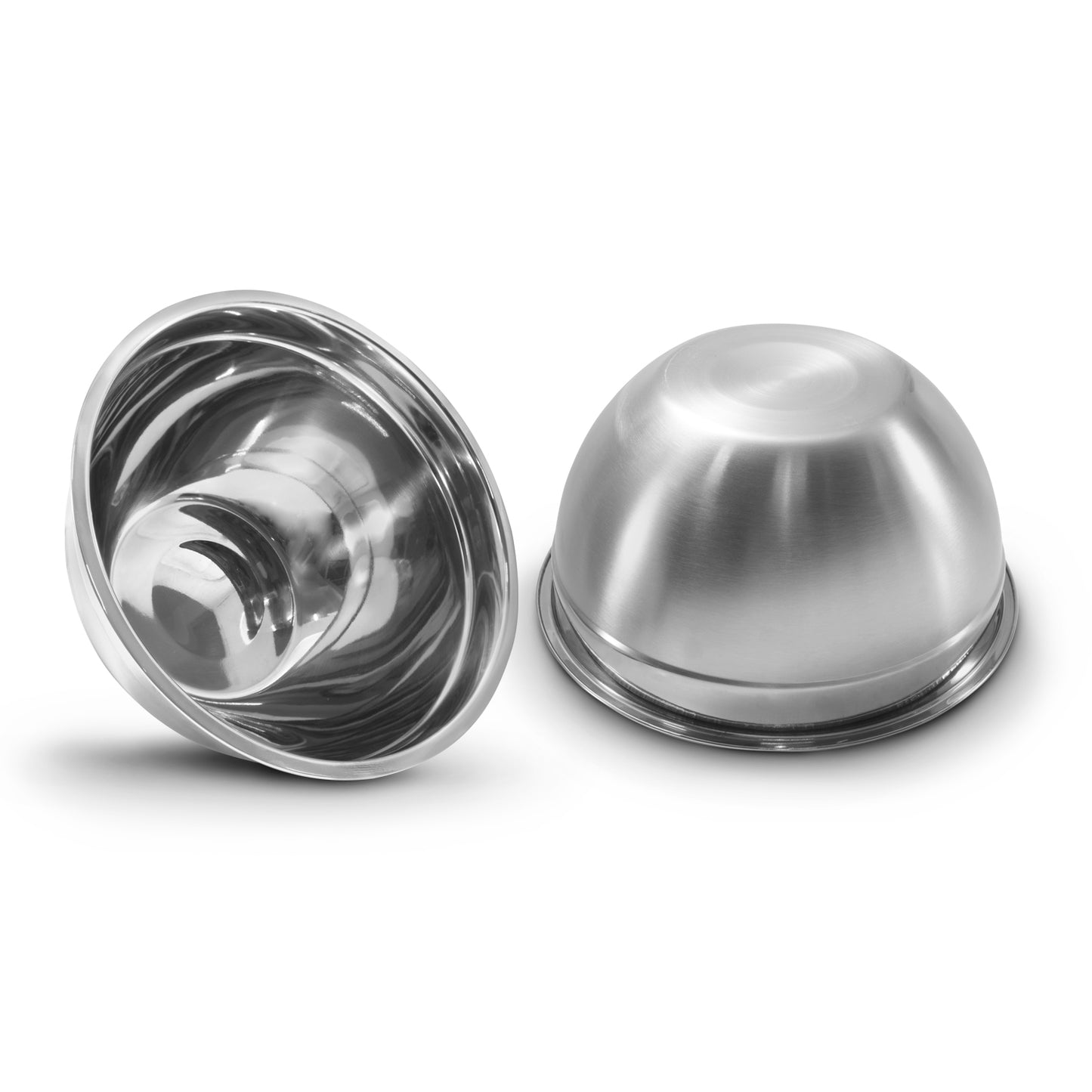 Kit de 3 bowls de acero inoxidable