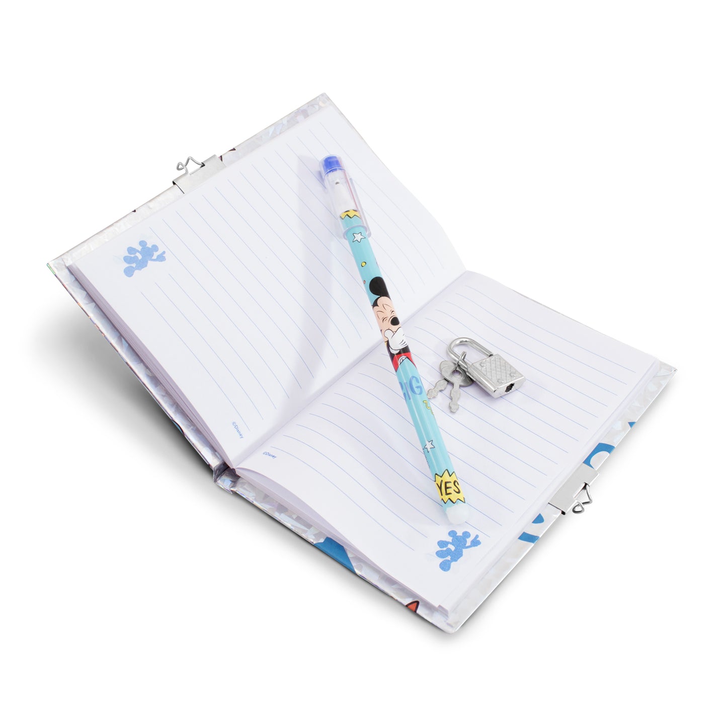 Diario c/Pluma de Mickey | Con candado y llave