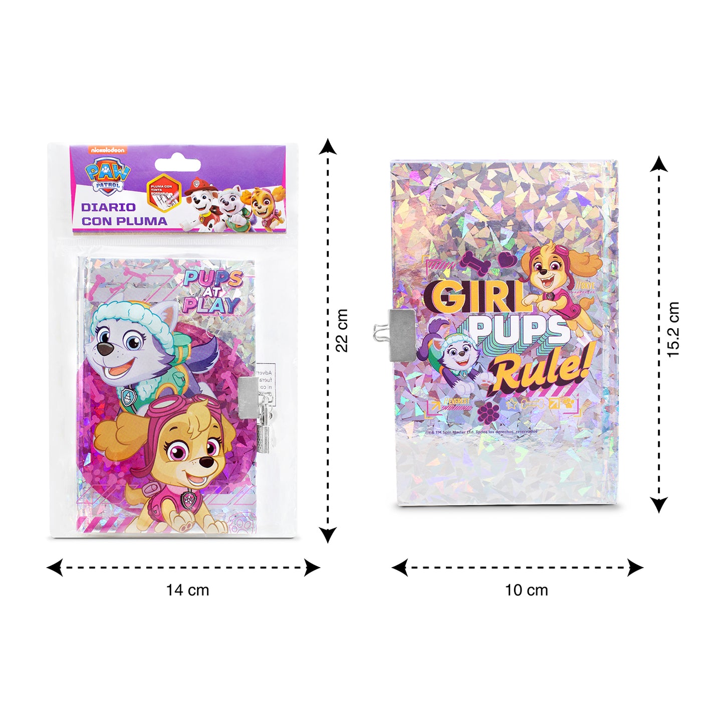 Diario con Pluma de Paw Patrol | Con candado y Llave