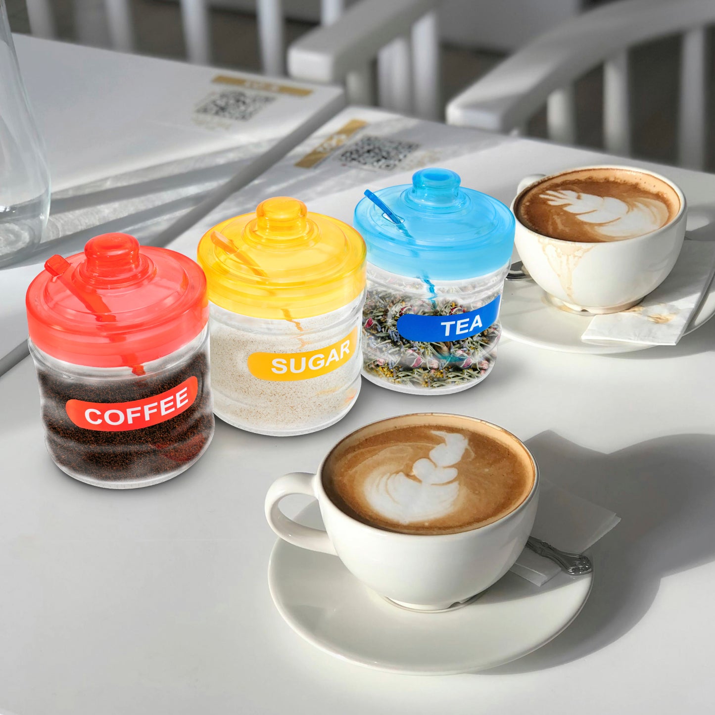 Especieros de vidrio 3 piezas