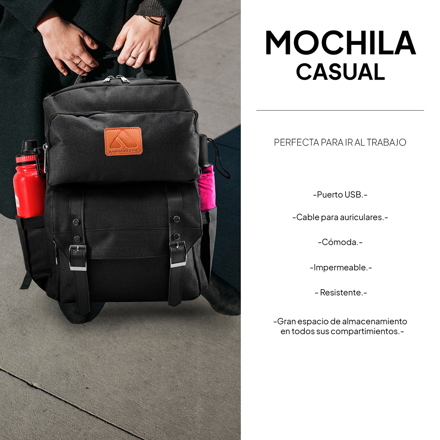 Mochila para Laptop negra