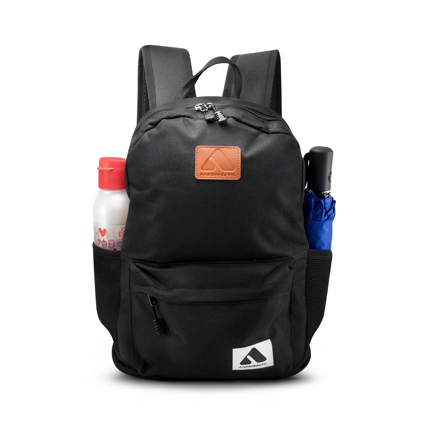 Mochila Escolar Diseño Casual Para Laptop Con Carga Usb color negro