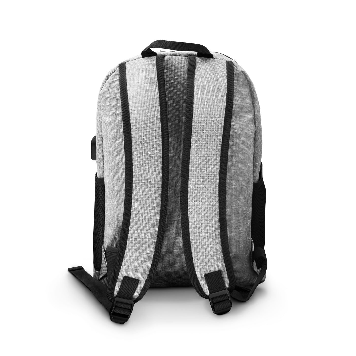 Mochila Escolar Diseño Casual Para Laptop Con Carga Usb color gris