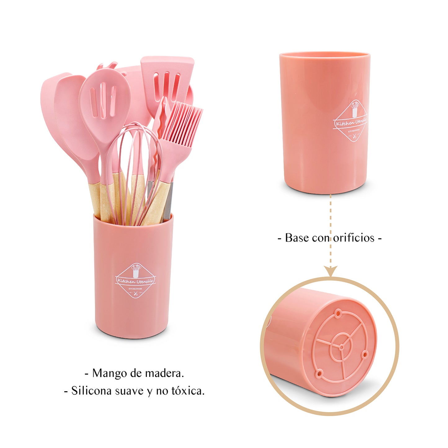 Utensilios de cocina 12 piezas silicona