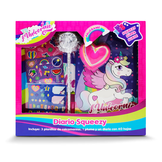Diario Squeezy Unicornio