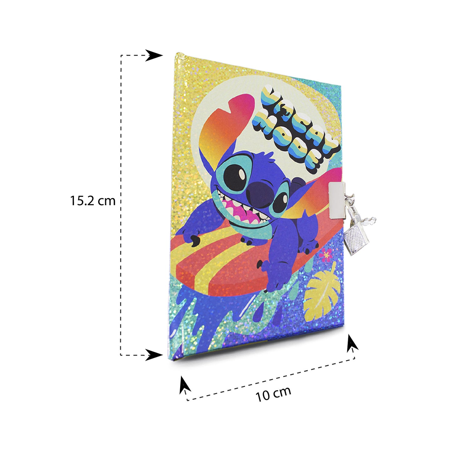 Diario con Pluma de Stitch | Con candado y llave