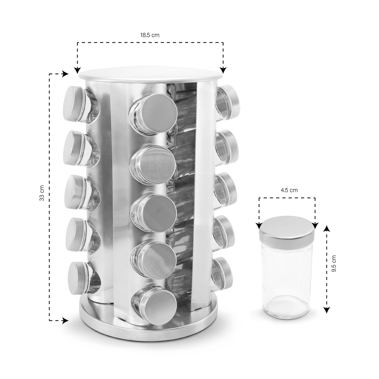 Especiero Giratorio de cocina 20 piezas