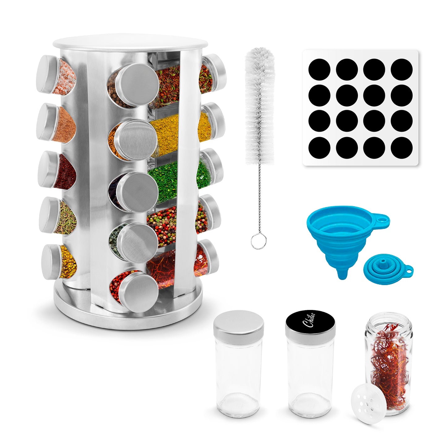 Especiero Giratorio de cocina 20 piezas