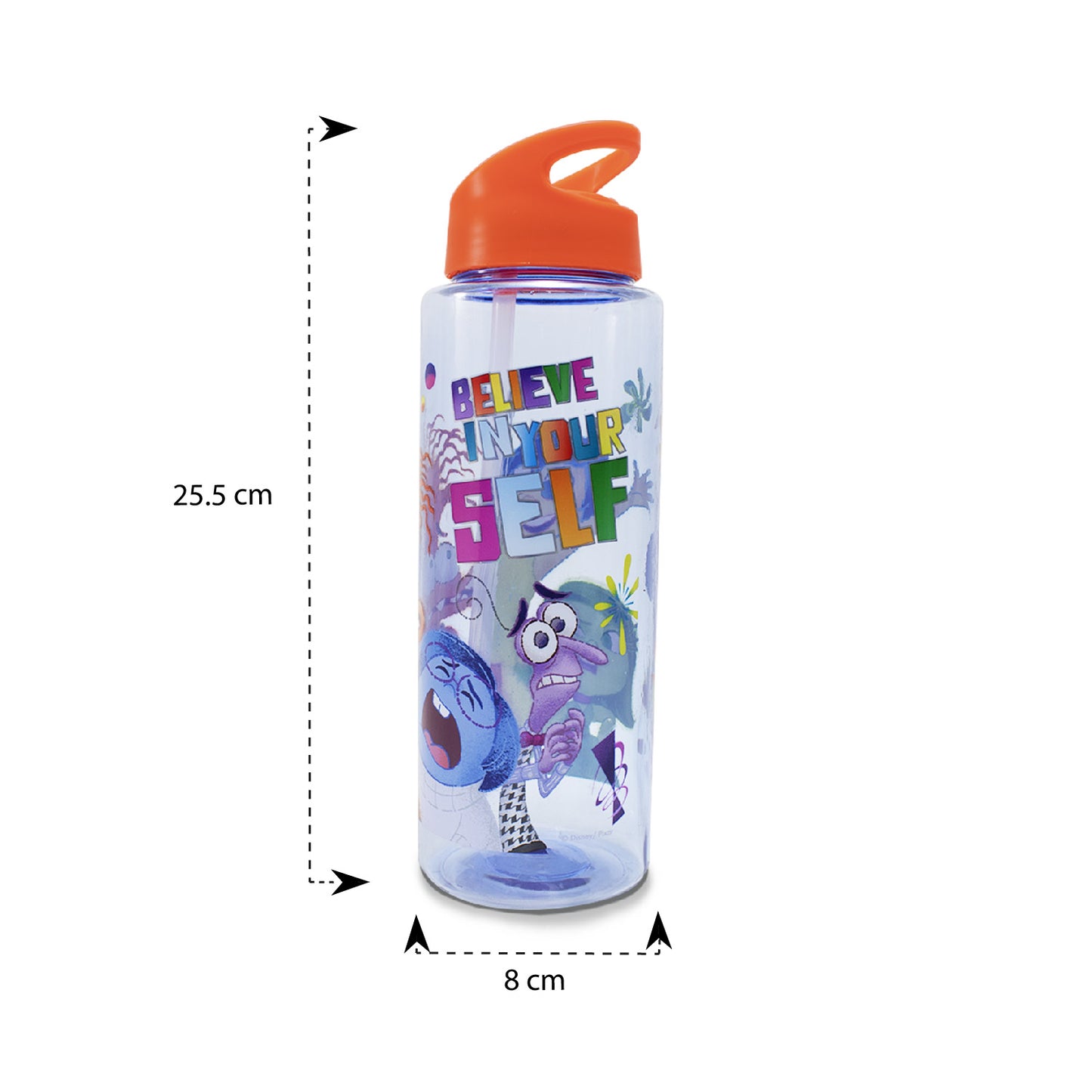 Botella con popote Intensamente