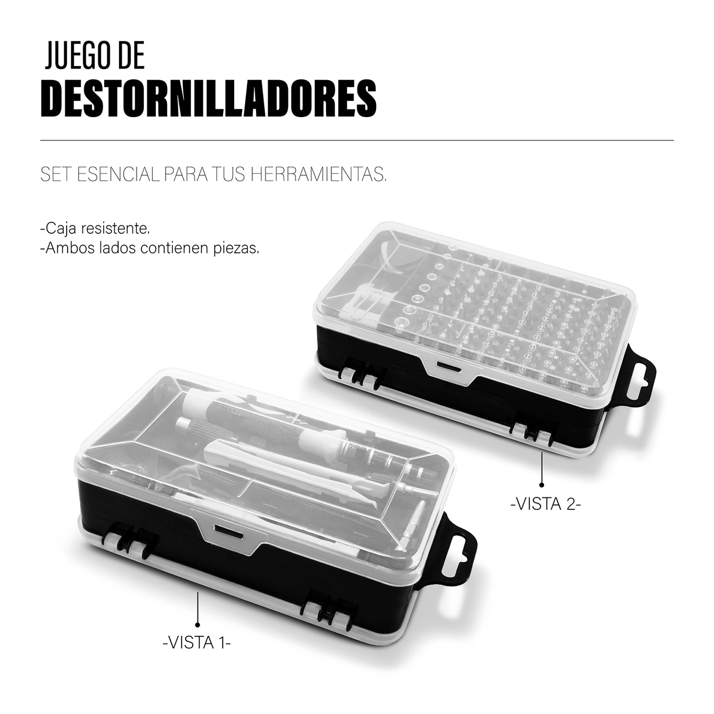kit desarmador de precisión 115 piezas