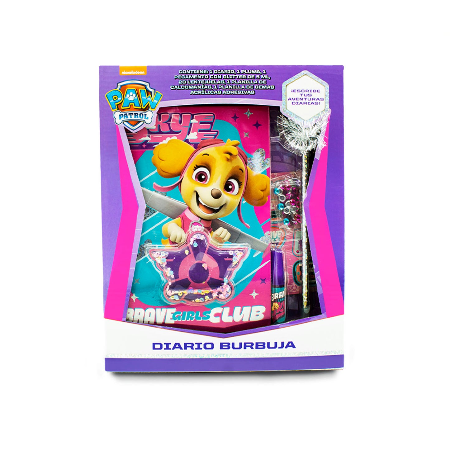 Diario Infantil con Efecto Burbuja – Paw Patrol