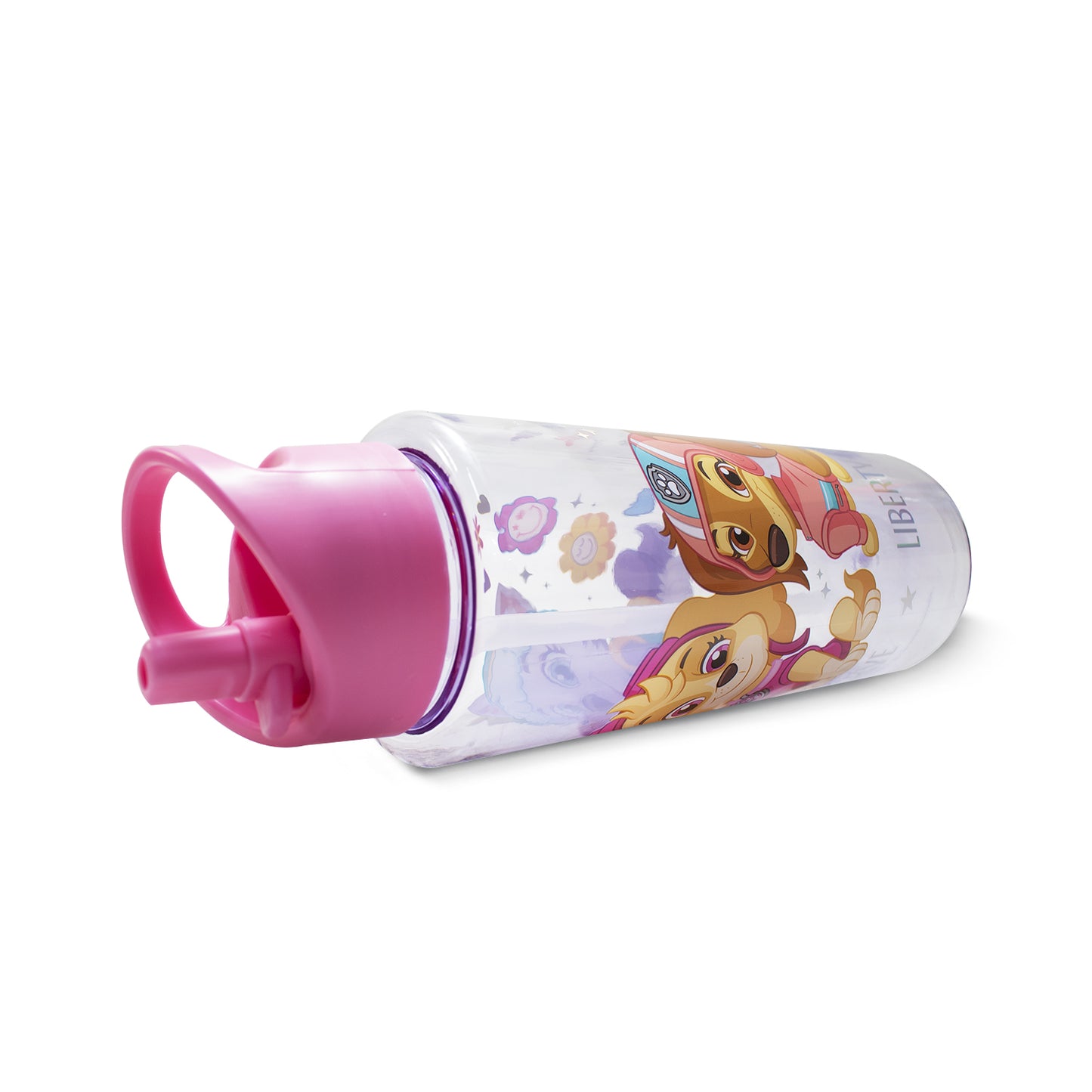 Botella con popote de Paw Patrol