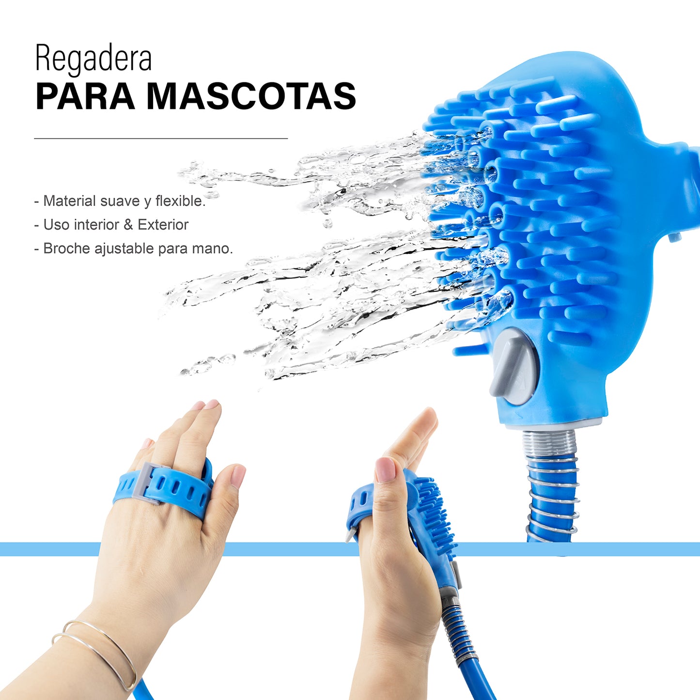 Regadera cepillo para perro