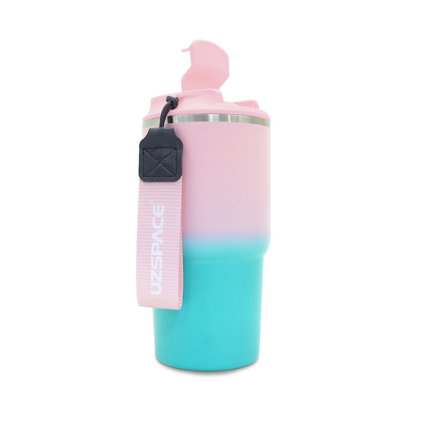 Termo de acero inoxidable bicolor rosa con azul 580 ml