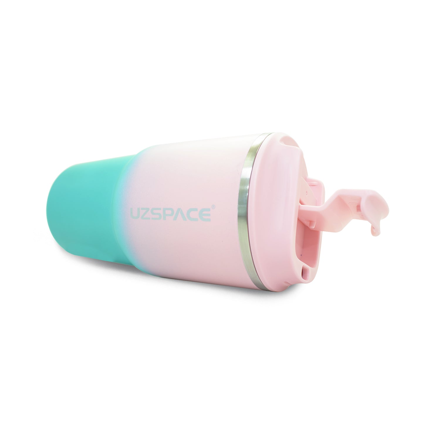Termo de acero inoxidable bicolor rosa con azul 580 ml